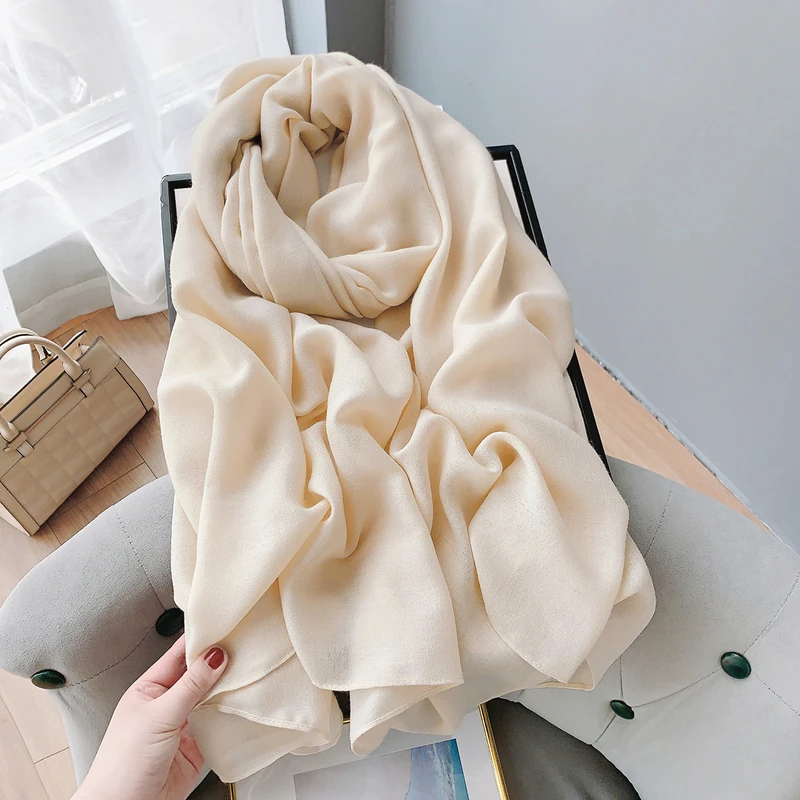 Beige color classy hijab / orna