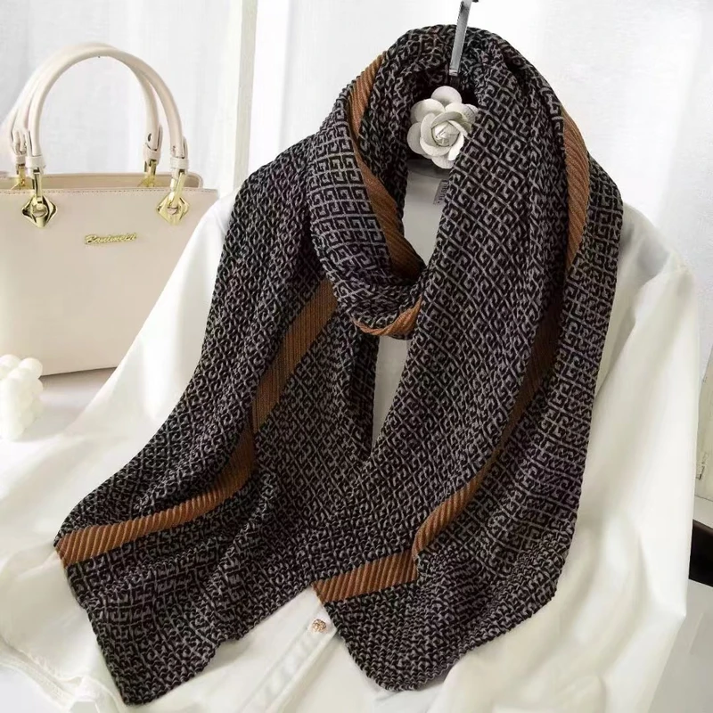 Dark Gray Color Elegant Hijab/Orna
