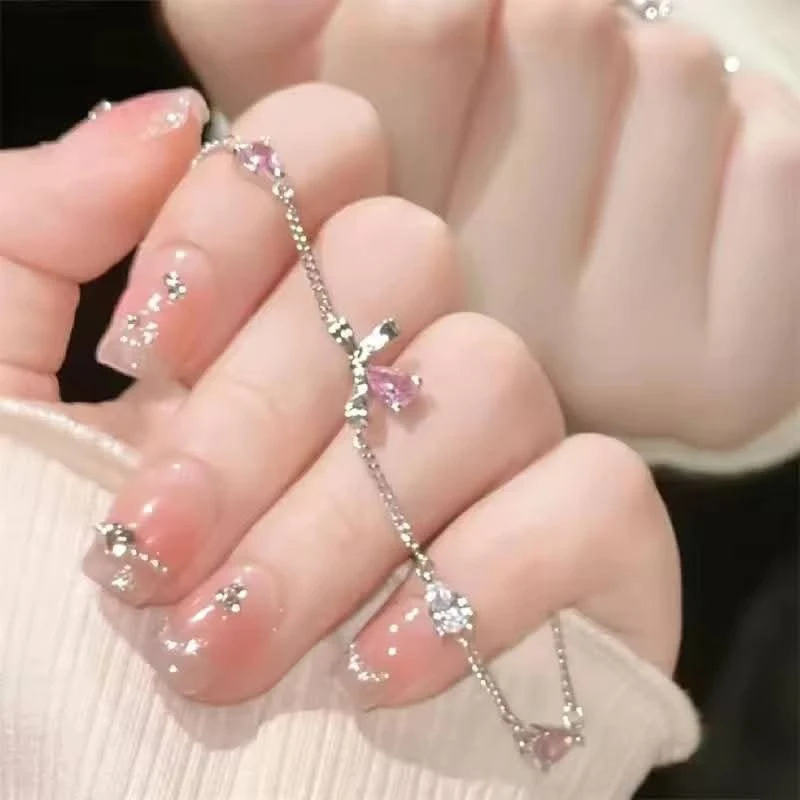 Stylish Crystal Bow Bracelet