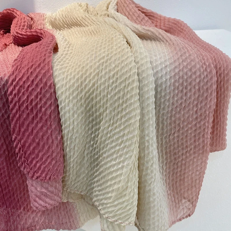 Stunning light pink wrinkled hijab/orna