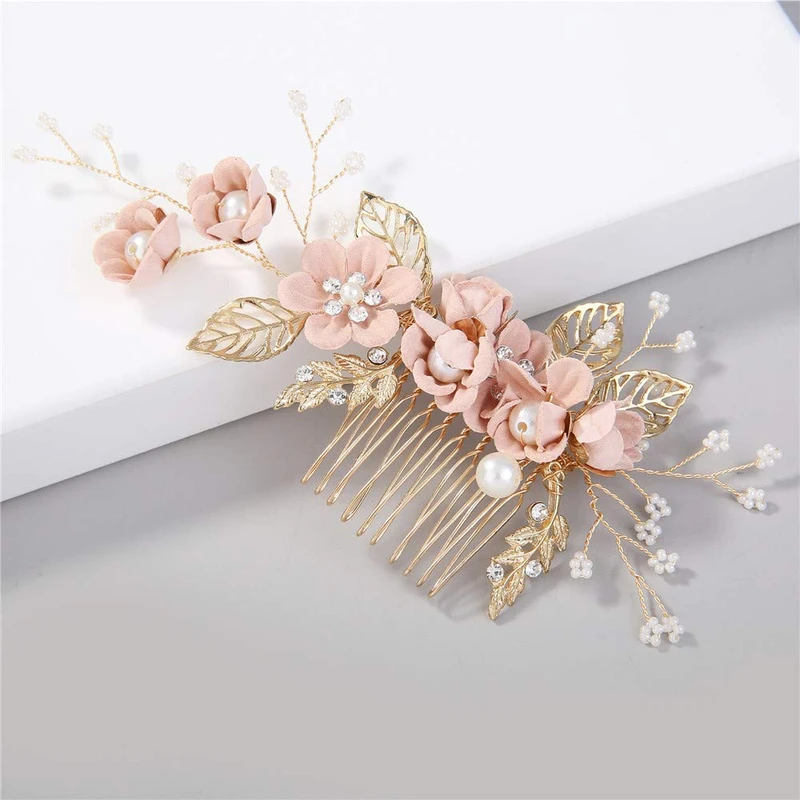 Ceramic Women Hair Vine Elegant Exquisite Handmade Stylish Replacement Crystal Rhinestone Pearl Headband/Hair Accessories