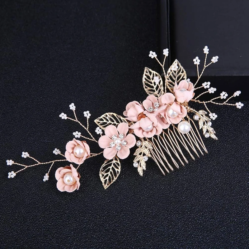 Ceramic Women Hair Vine Elegant Exquisite Handmade Stylish Replacement Crystal Rhinestone Pearl Headband/Hair Accessories