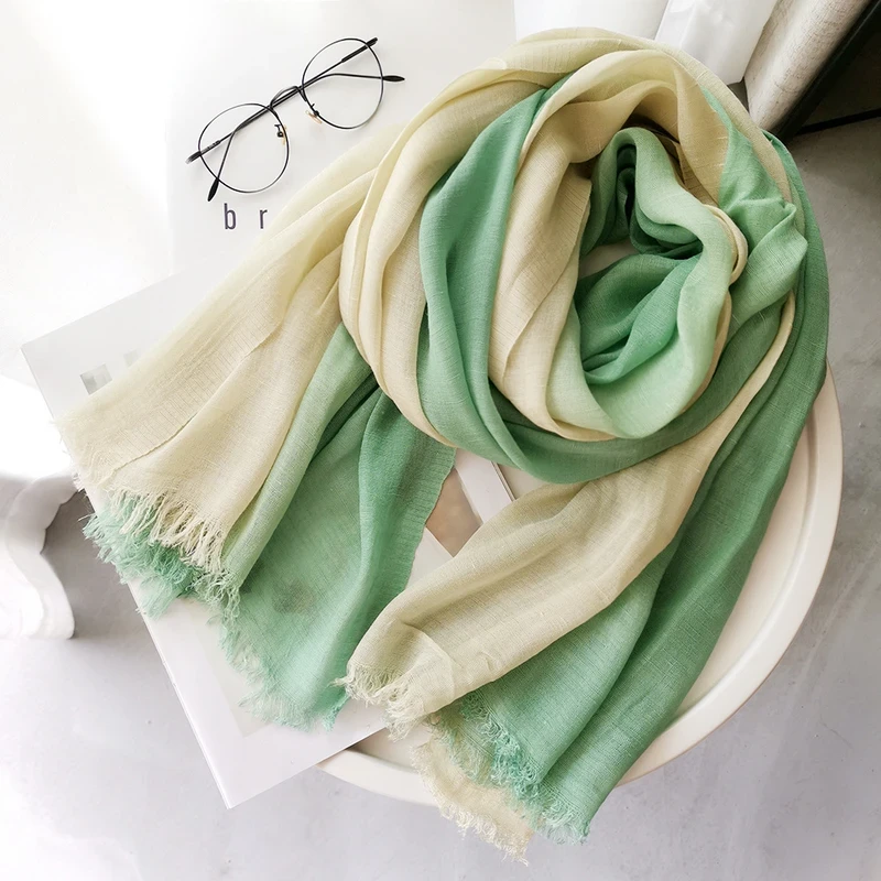 Elegant Mint Green Color Cotton Hijab