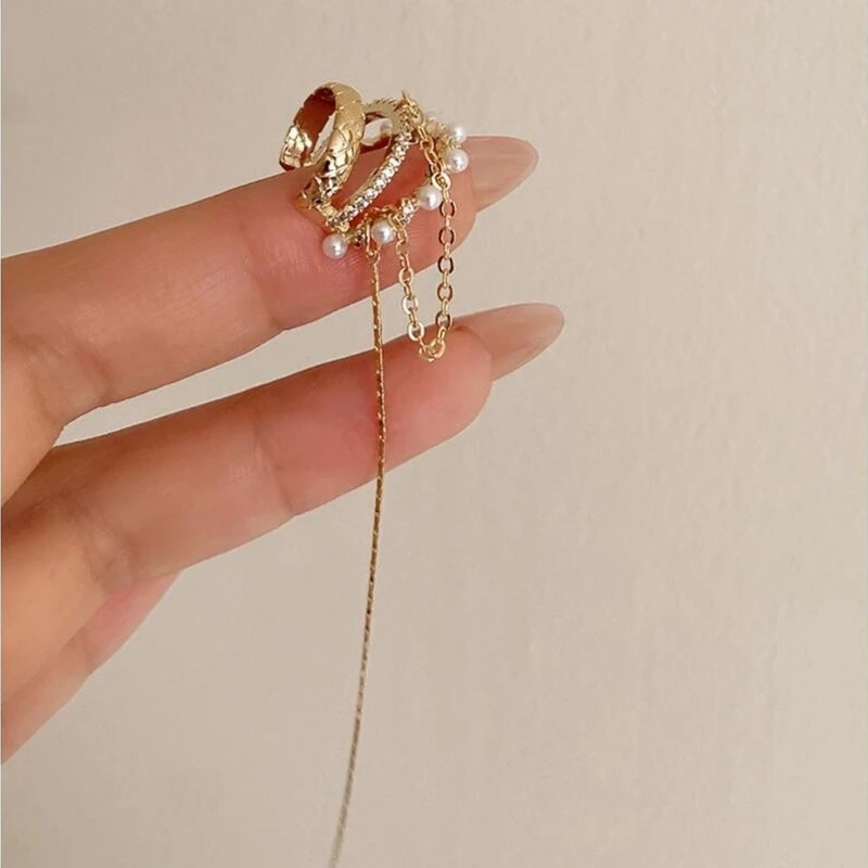 Elegant non piercing tassel earrings (single piece)
