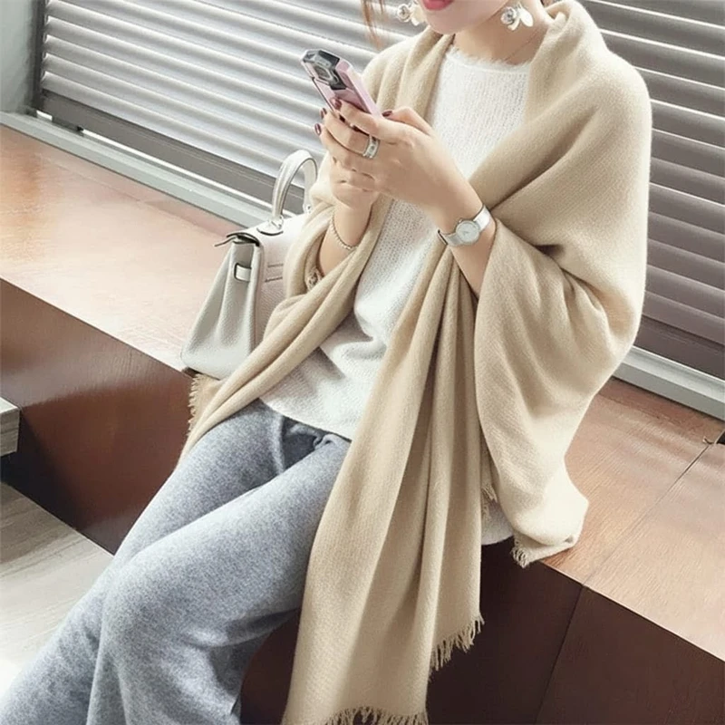 Sophisticated Beige Color Long Cotton Hijab/Orna