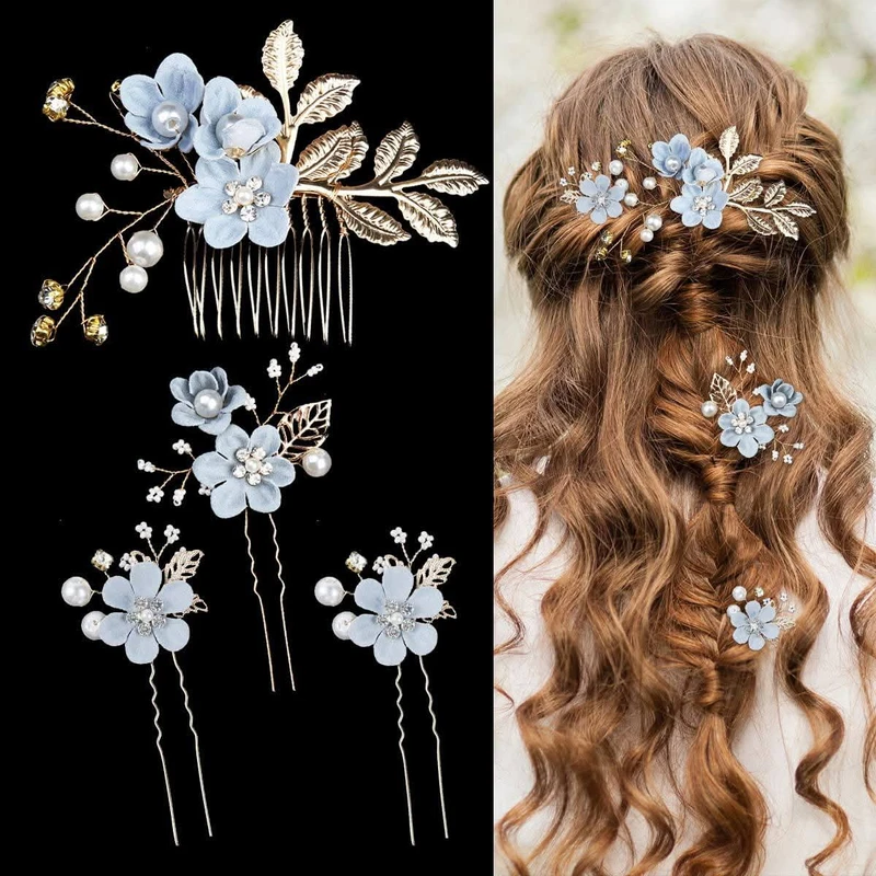 Ceramic Women Hair Vine Elegant Exquisite Crystal Rhinestone Pearl Headband