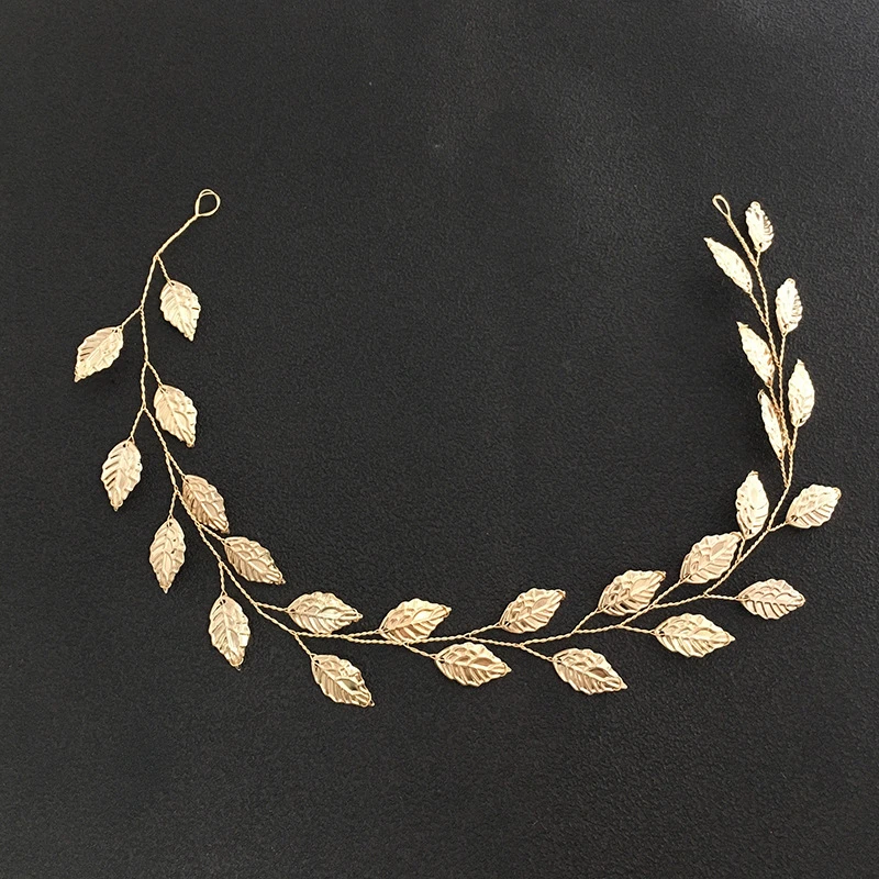 Golden color floral headband