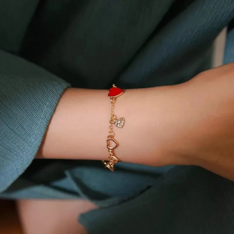 Beautiful Red Love Bracelet - Thumbnail 4