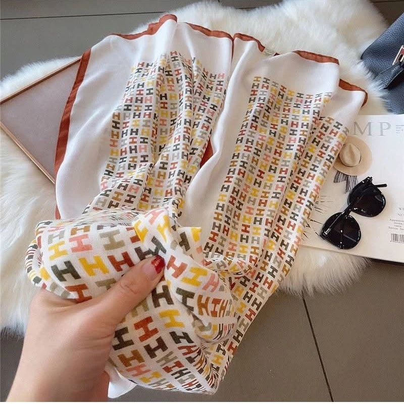 Elegant H Patterned Soft Cotton Hijab / Orna