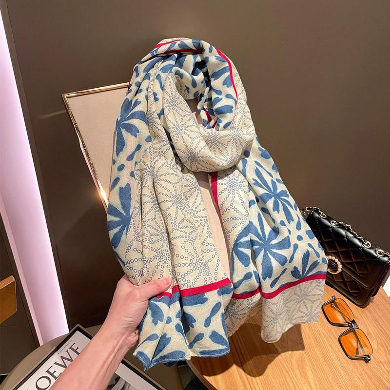 Beautiful Floral Printed Soft Cotton Hijab / Orna
