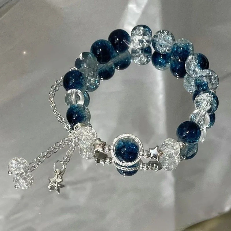 Stunning star galaxy crystal bracelet