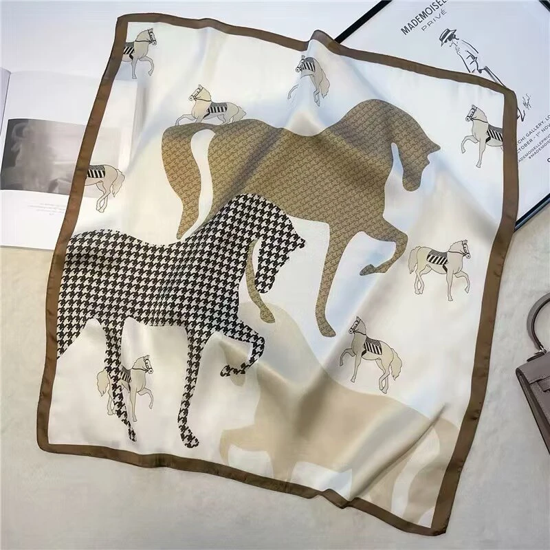 Light brown animal printed scarf / hijab