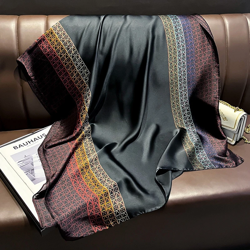 Elegant shiny black hijab