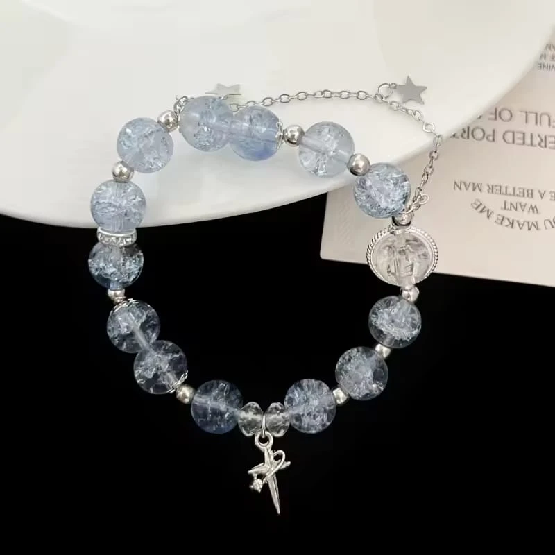 Stunning Blue Color Beaded Bracelet