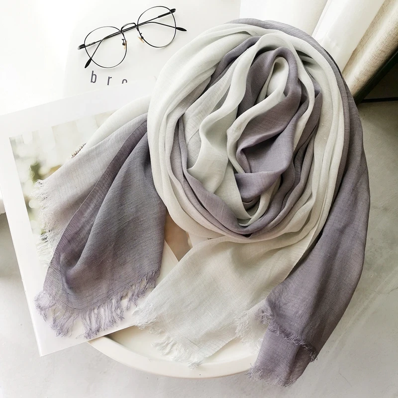 Light purple color stylish cotton hijab/orna