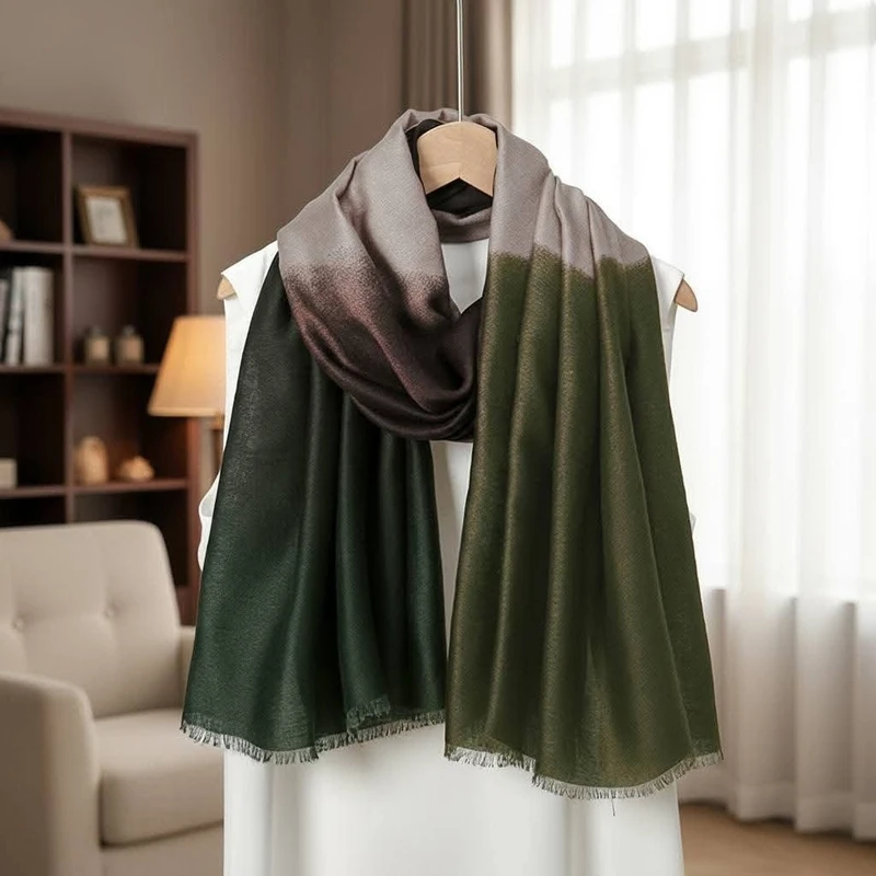 Elegant dark green party hijab