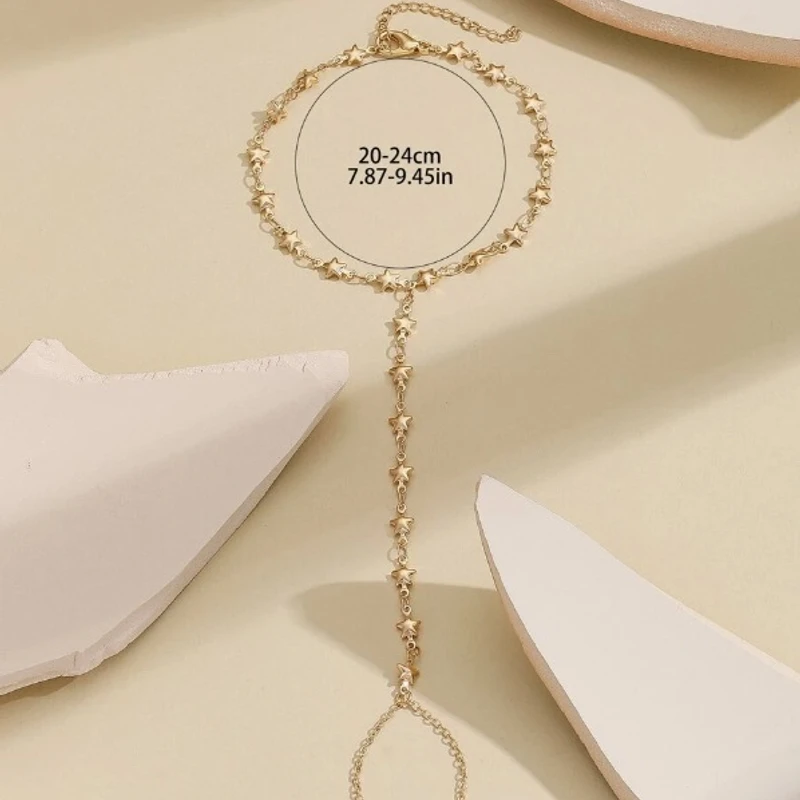 Stylish Golden Color Chain Bracelet
