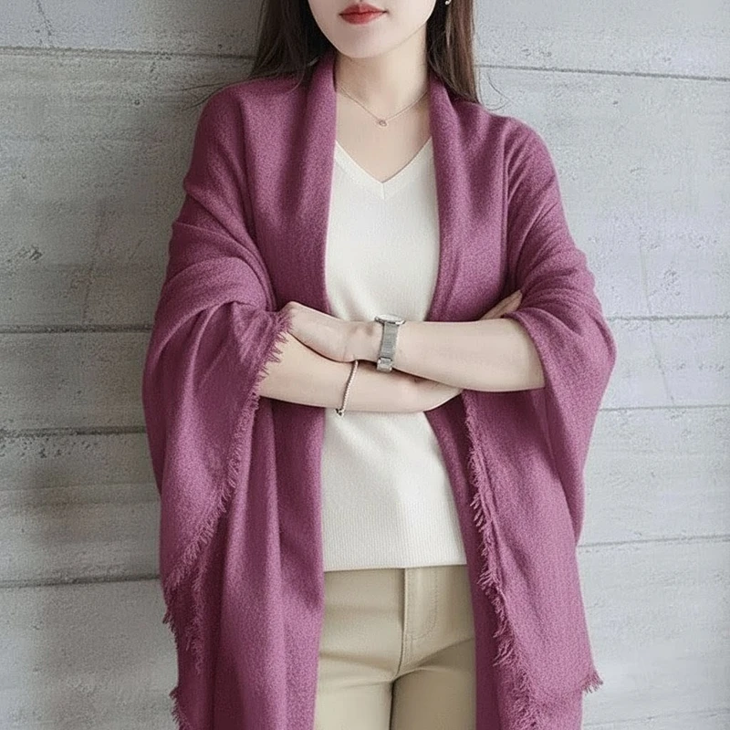 Gorgeous onion color soft big size hijab/orna