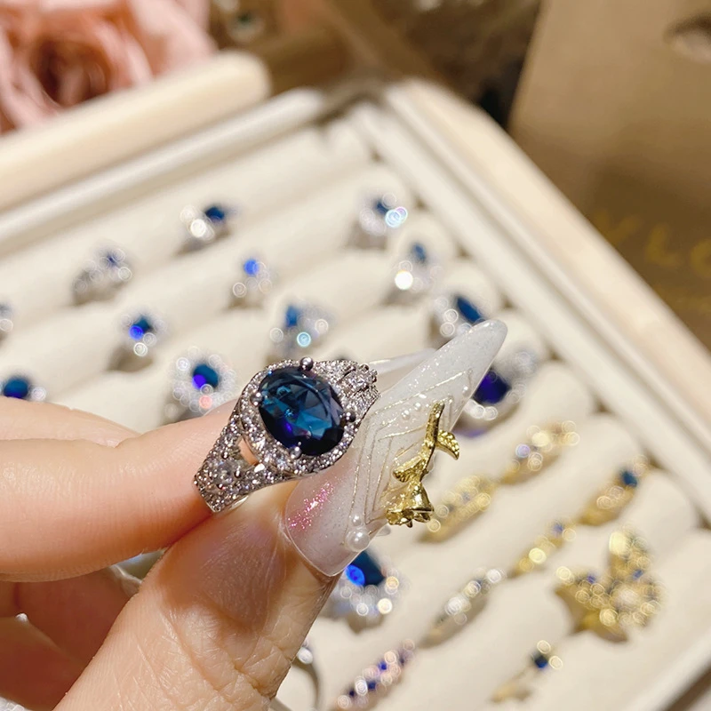 Elegant Blue Sapphire Ring