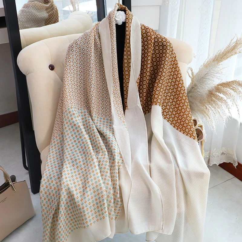 Elegant light brown golden hijab / orna