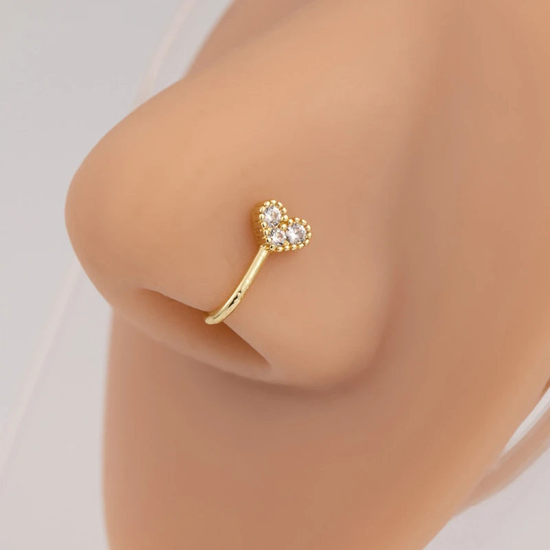 Stylish Zircon Nose Pin