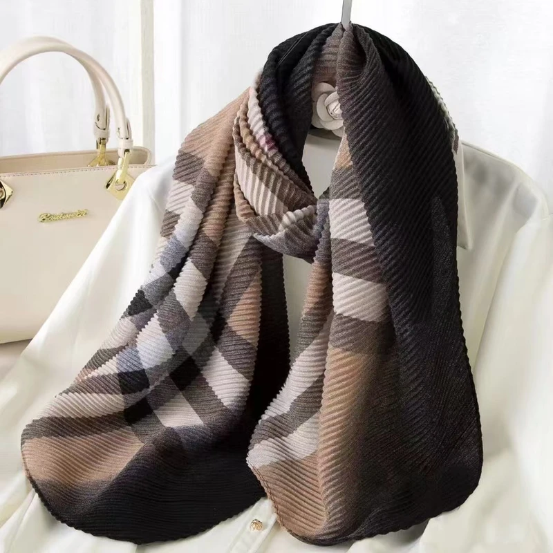 Stylish checkered patterned soft hijab/orna