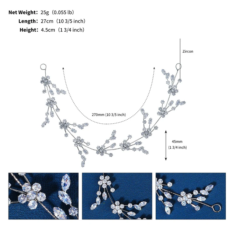 Bridal Wedding Party Crystal Rhinestone Faux Pearl Flower Headband/Hair Accessories