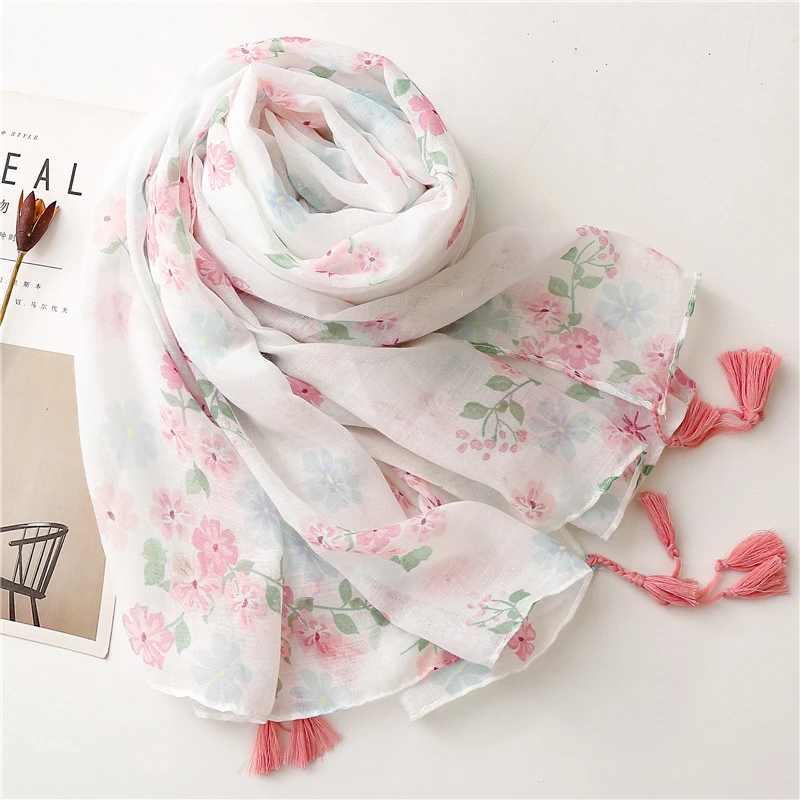 Beautiful pink color soft long hijab / orna