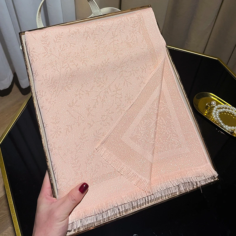 Pretty Pink Colour Shiny Cotton Hijab