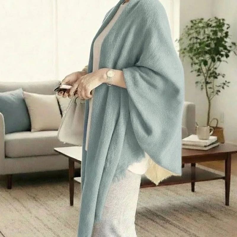 Sophisticated mint color big size super soft cotton hijab / orna