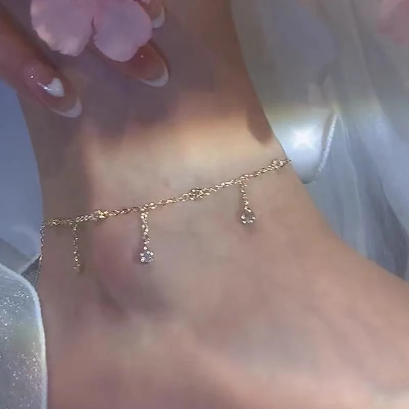 Stylish stainless steel anklet