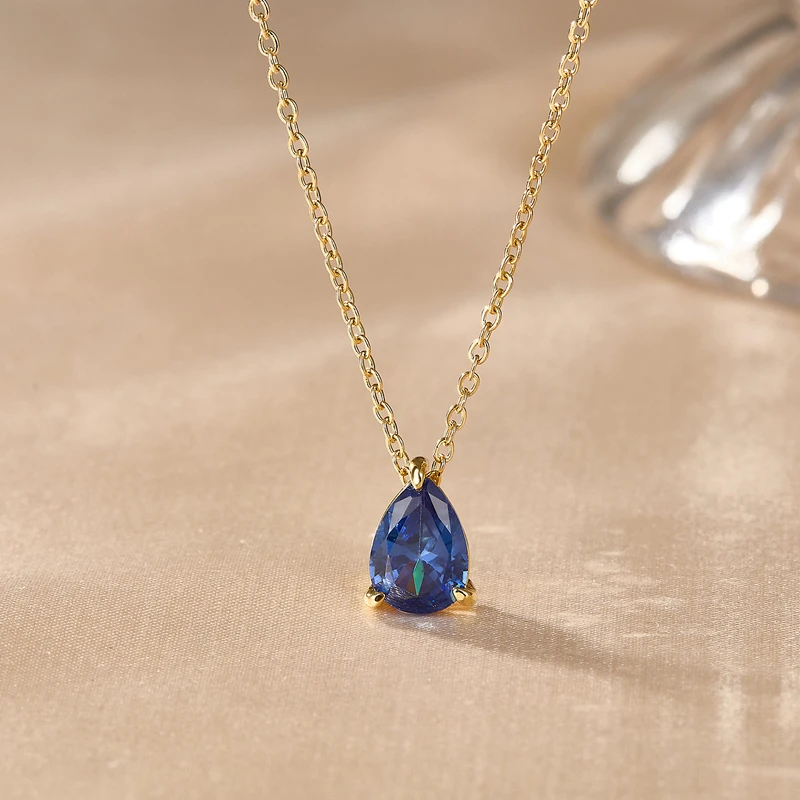 Dark blue color pendant neckpiece