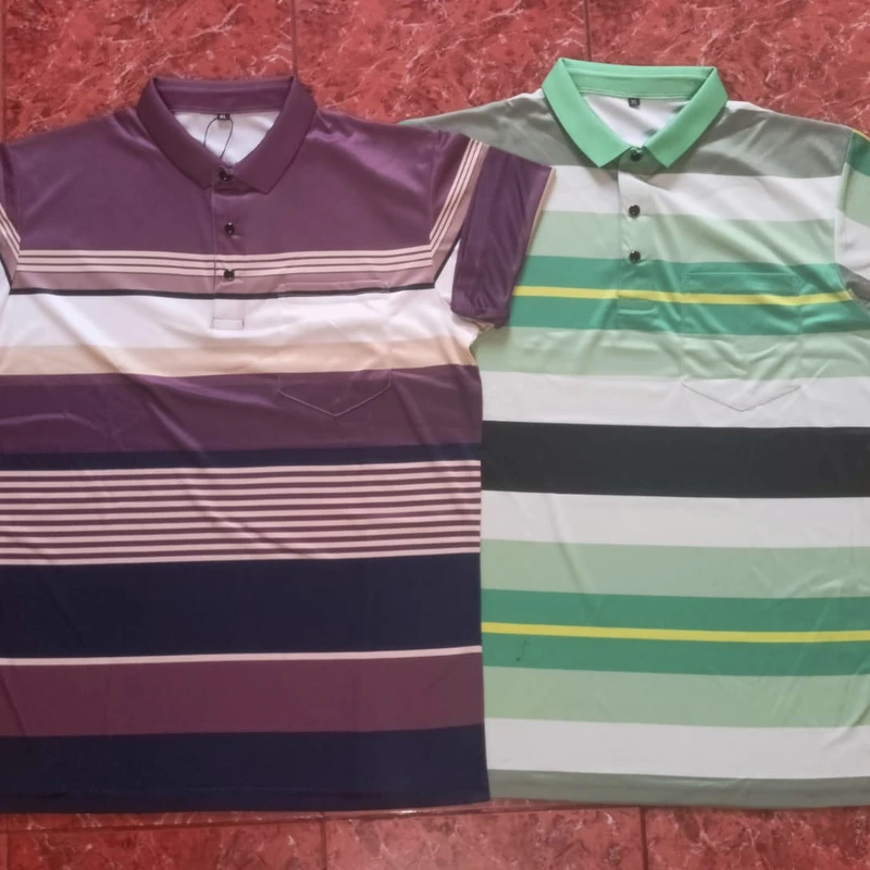 Stripe polo shirt -9