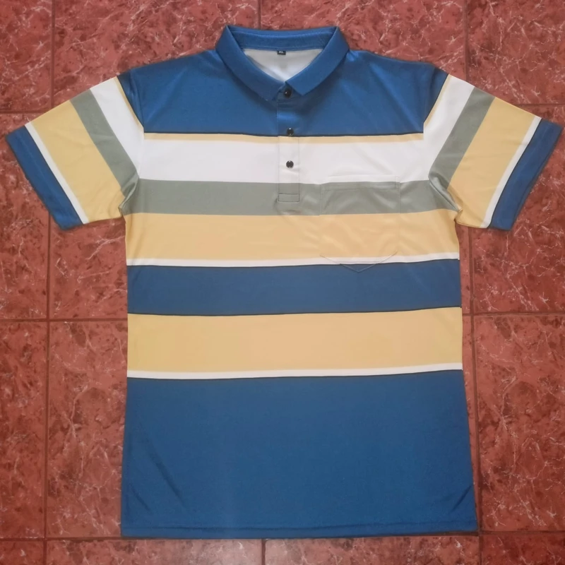 Stripe polo shirt -8