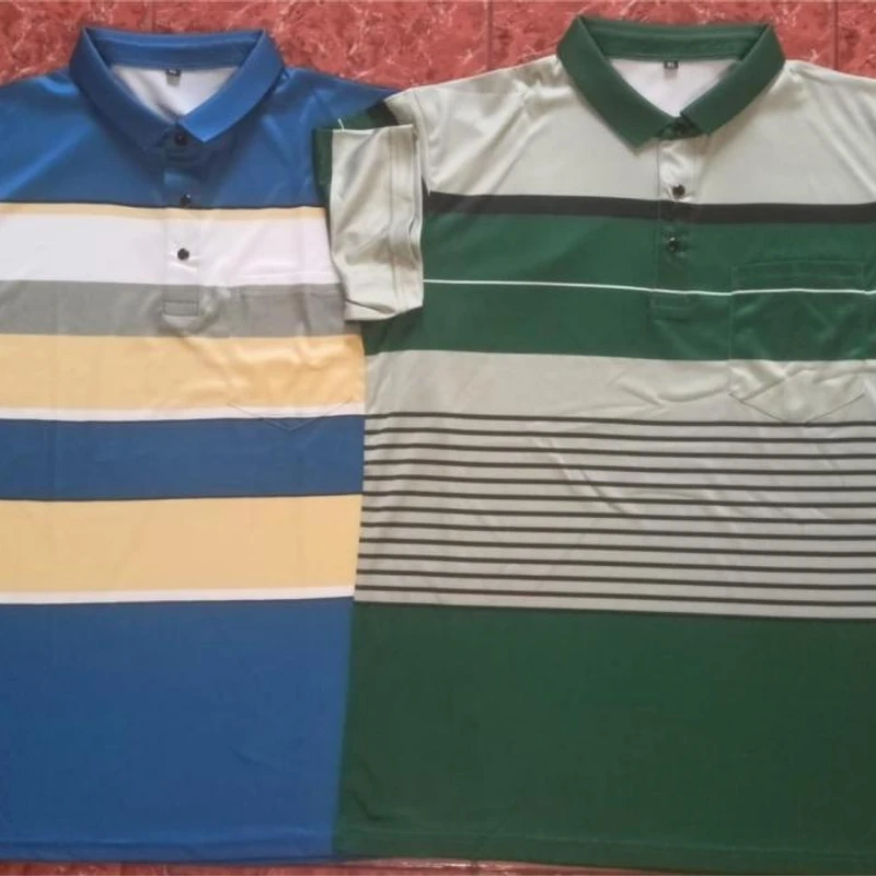 Stripe polo shirt -8