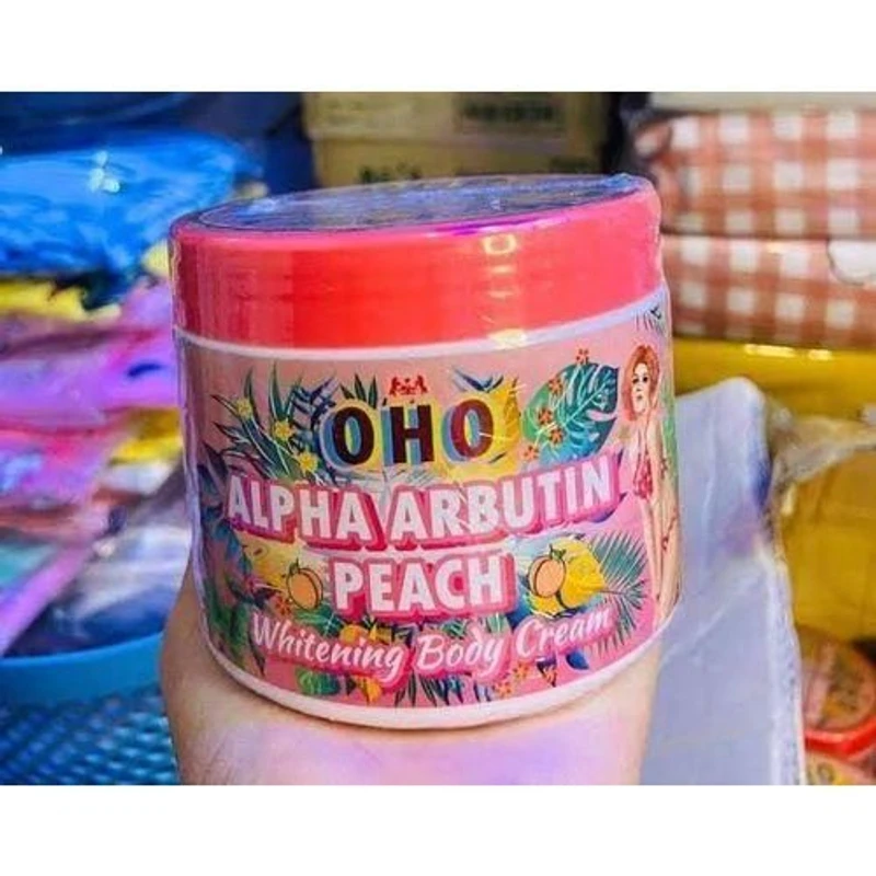OHO Alpha Arbutin Peach Whitening Body Cream - Image 3