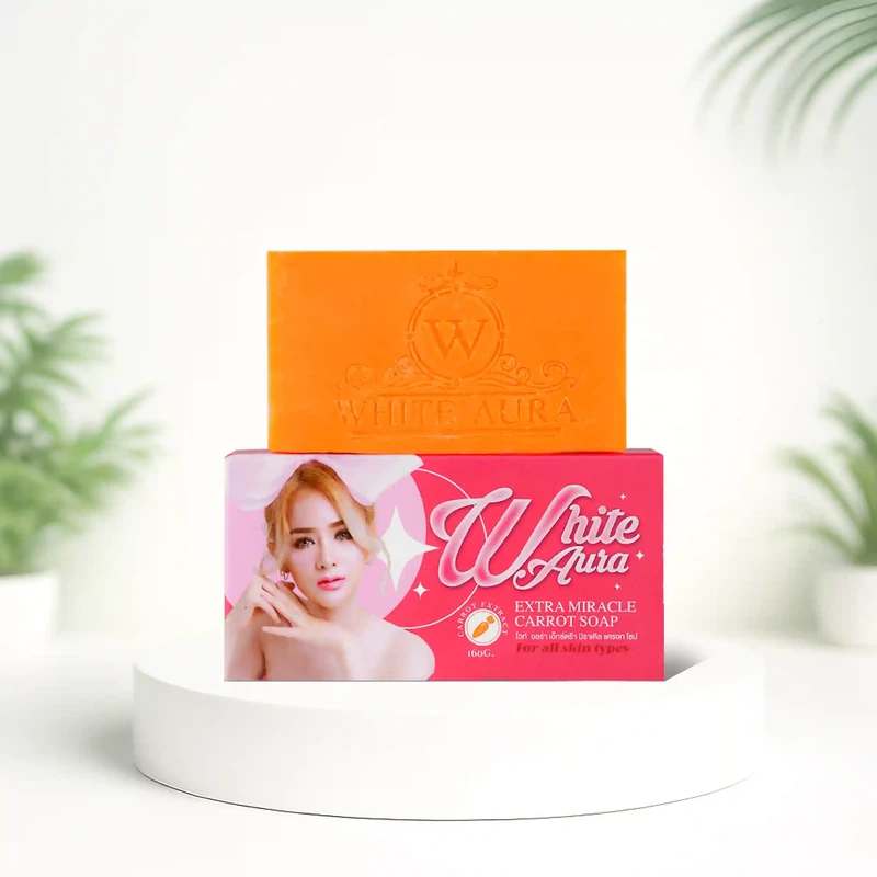 White Aura Miracle Carrot Soap