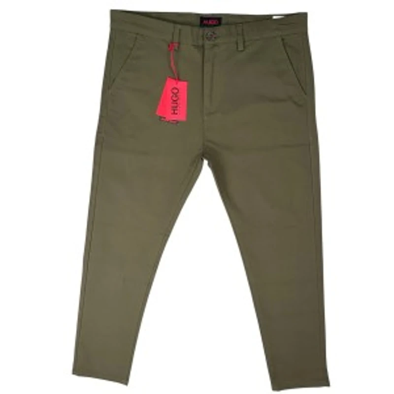 Hu*go Boss Men's Premium Twill Pant Olive 1 pcs