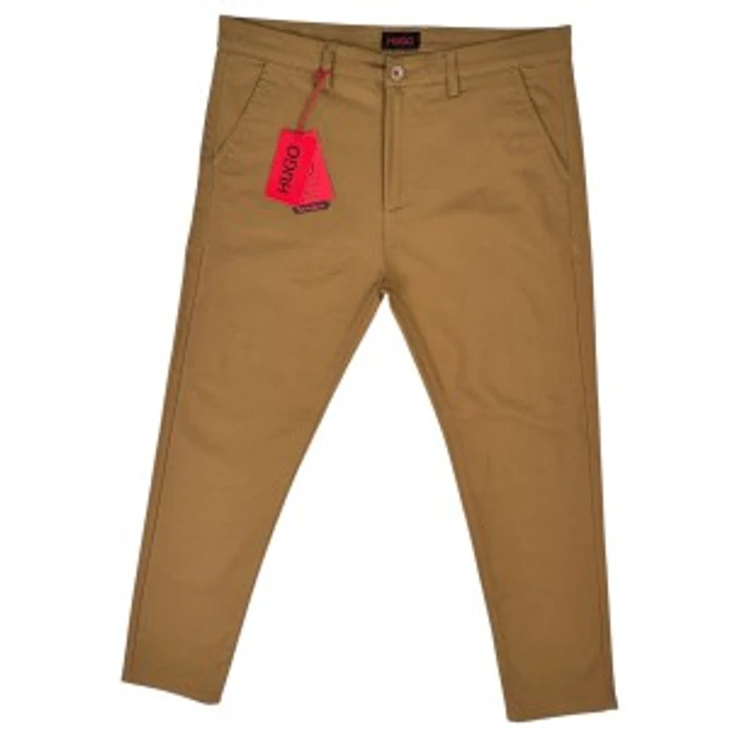 Hu*go Boss Men's Premium Twill Pant Khaki