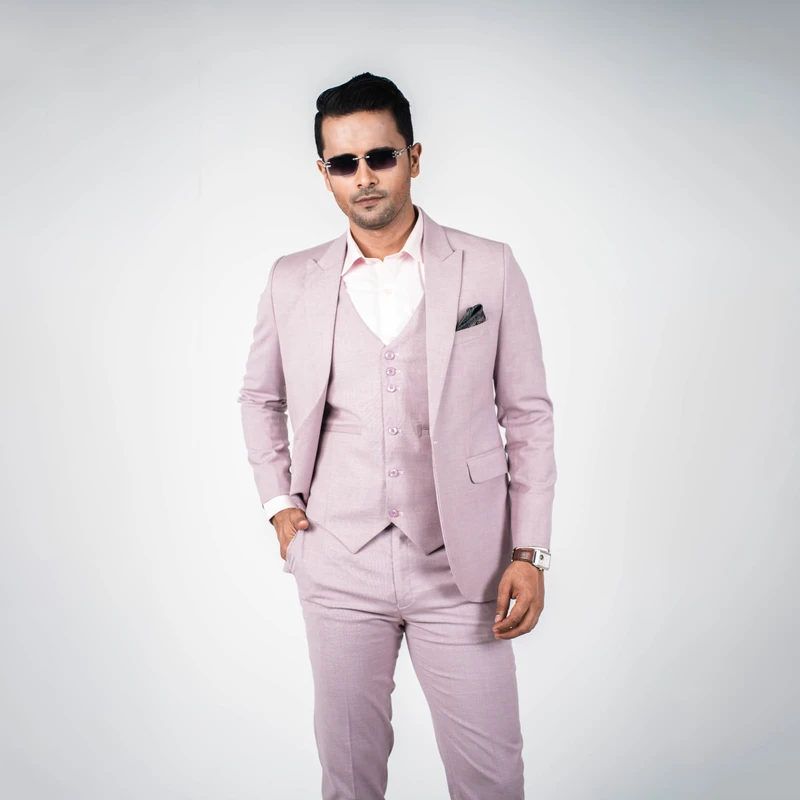 Premium Pastel Lilac Three Piece Suit