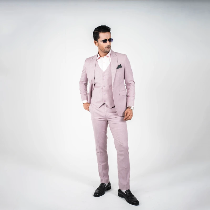 Premium Pastel Lilac Three Piece Suit
