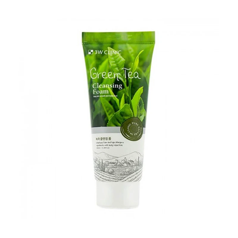 3W Clinic Green Tea Cleansing Foam 100ml