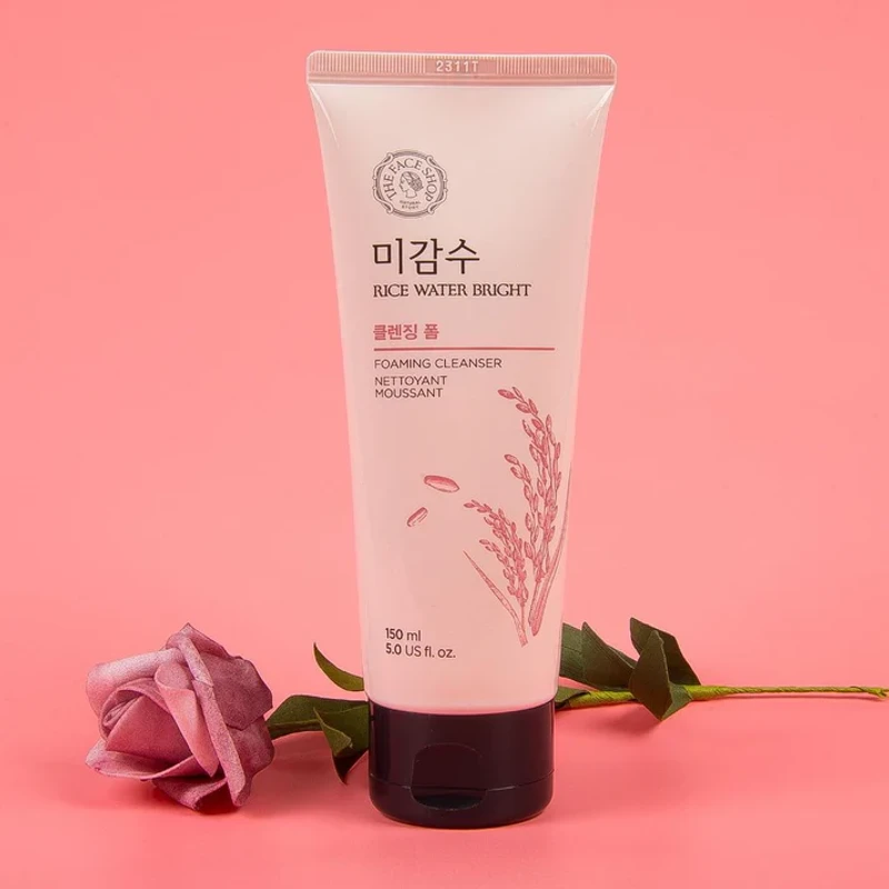 The Face Shop Rice Water Bright Facial Foaming Cleanser 150ml - Image 3