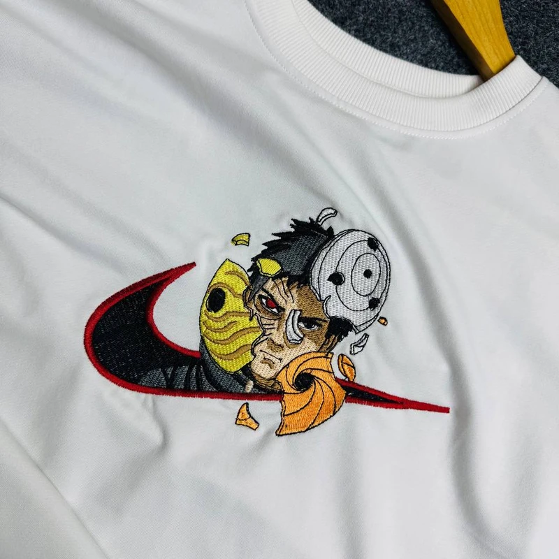 Obito Anime Embroidered Tee - Image 4