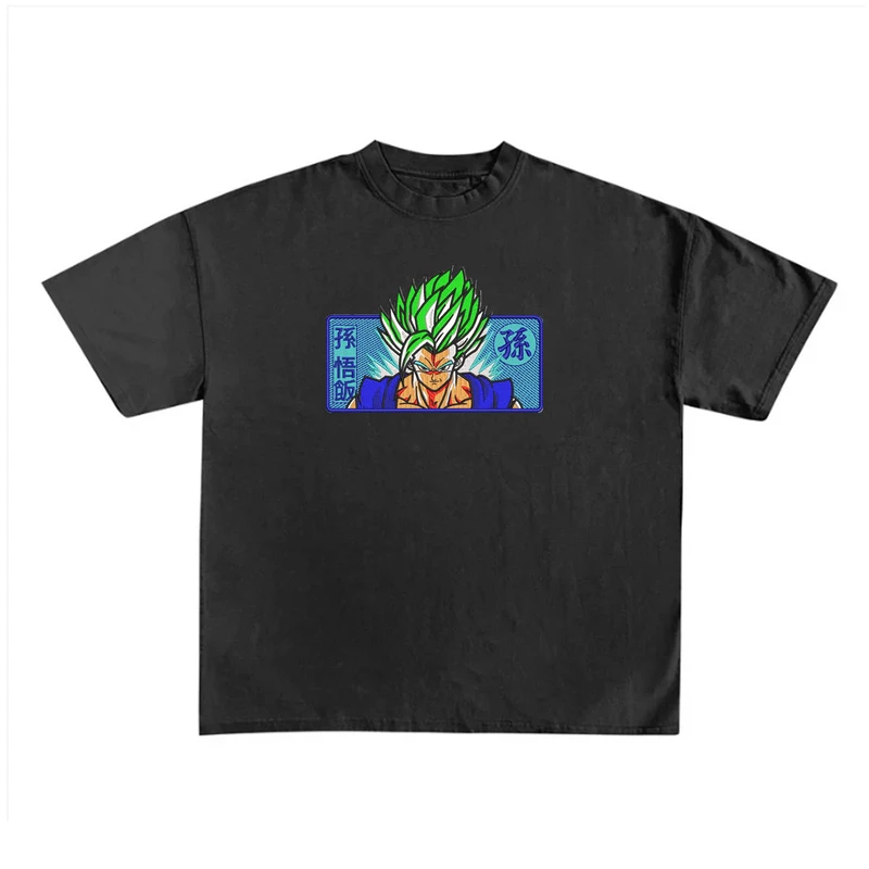 Gohan Anime Embroidered Tee