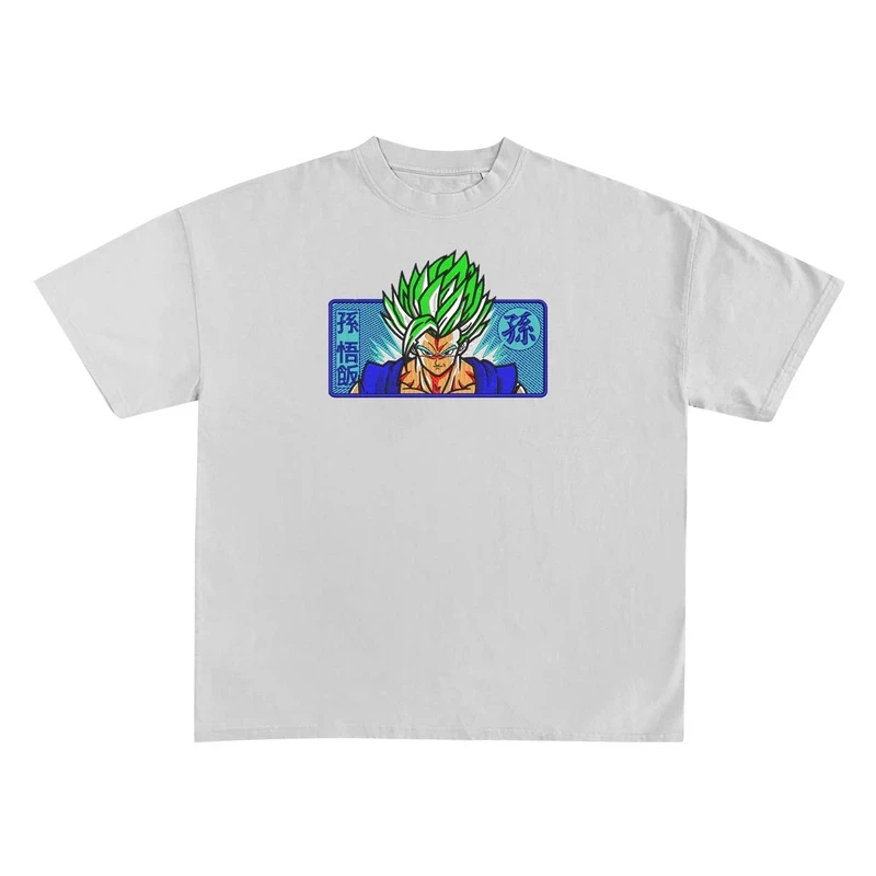 Gohan Anime Embroidered Tee