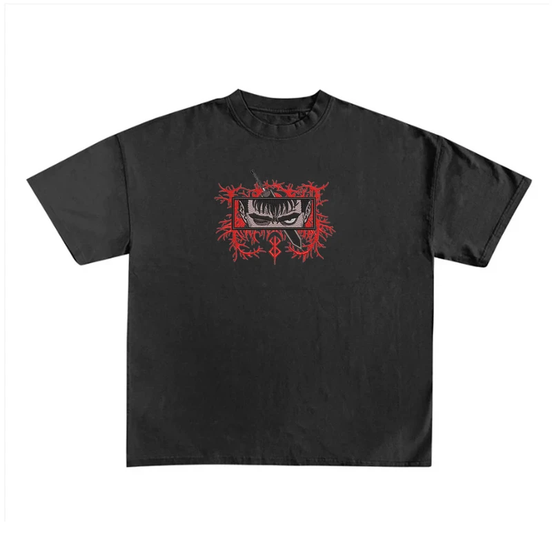 Berserk Anime Embroidered Tees