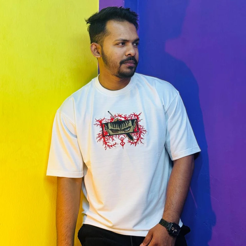 Berserk Anime Embroidered Tees - Image 5