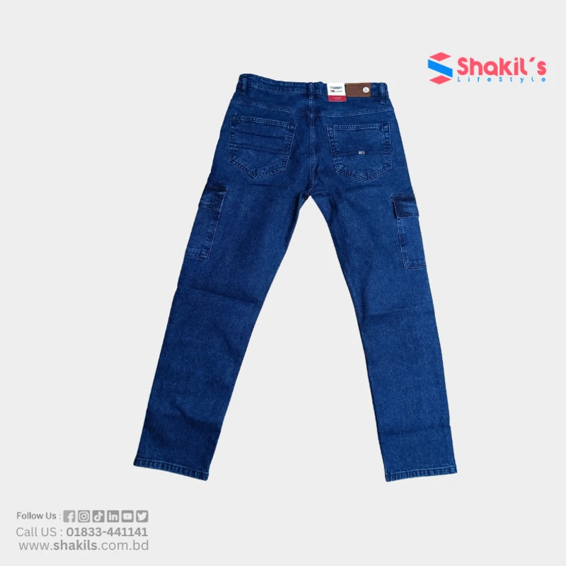 Tommy Hilfiger Premium Export Denim Cargo Pant  Blue - Image 4