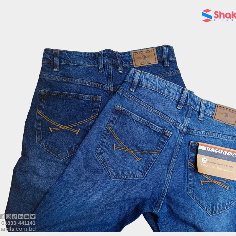 2 piece combo 100%  export quality U.S POLO Jeans - Image 4